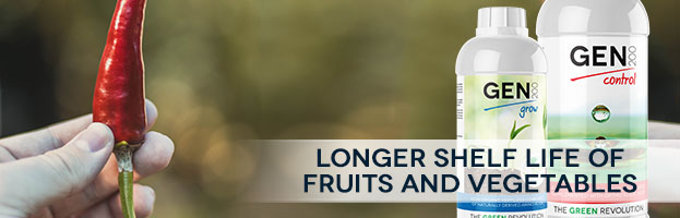 Longer shelf life of fruits and vegetables.